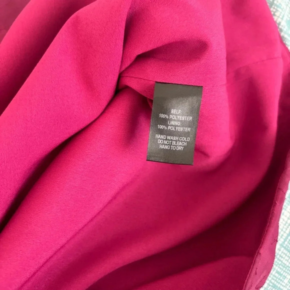 lulu’s Emogene Magenta Burnout Floral Print One-Shoulder Pink Mini Dress xL - Picture 9 of 12